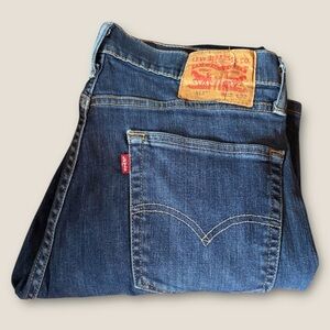 Levi's Men's Dark Blue Straight Jeans